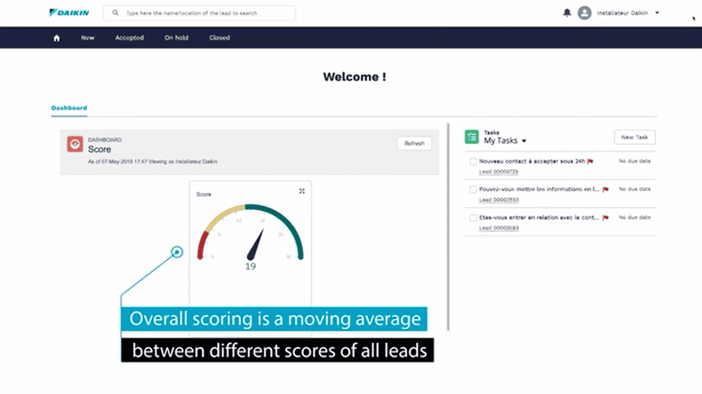 Daikin-Dashboard-Score